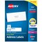 Avery Easy Peel Printable Address Labels with Sure Feed, 1" x 4", White, 2,000 Blank Mailing Labels for Laser Printers (5161) - 5 Pack